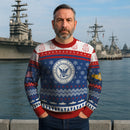 Personalized US Navy Christmas Ugly Sweater UST009