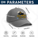 Premium Washed Denim Cap – Embroidered-Effect Print DC0010