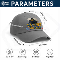 Premium Washed Denim Cap – Embroidered-Effect Print DC0010