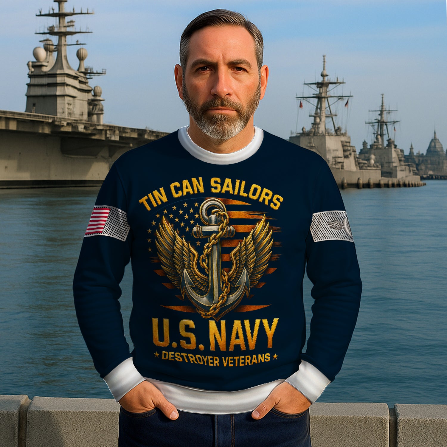 Personalized US Navy Sweatshirt KRSTS10