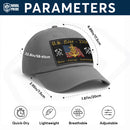 Premium Washed Denim Cap – Embroidered-Effect Print DC001
