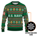 Personalized US Navy Christmas Ugly Sweater UST024