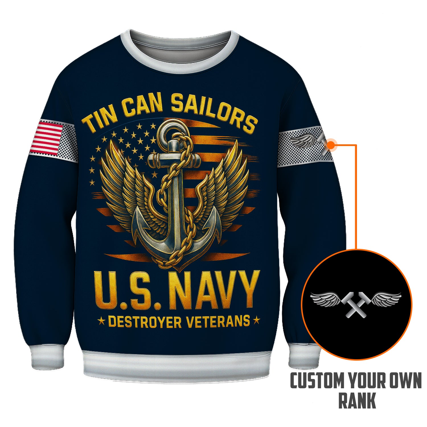 Personalized US Navy Sweatshirt KRSTS10
