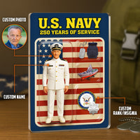 Personalized Acrylic Plaque with White Uniform
