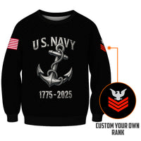 Personalized US Navy Sweatshirt KRSTS04