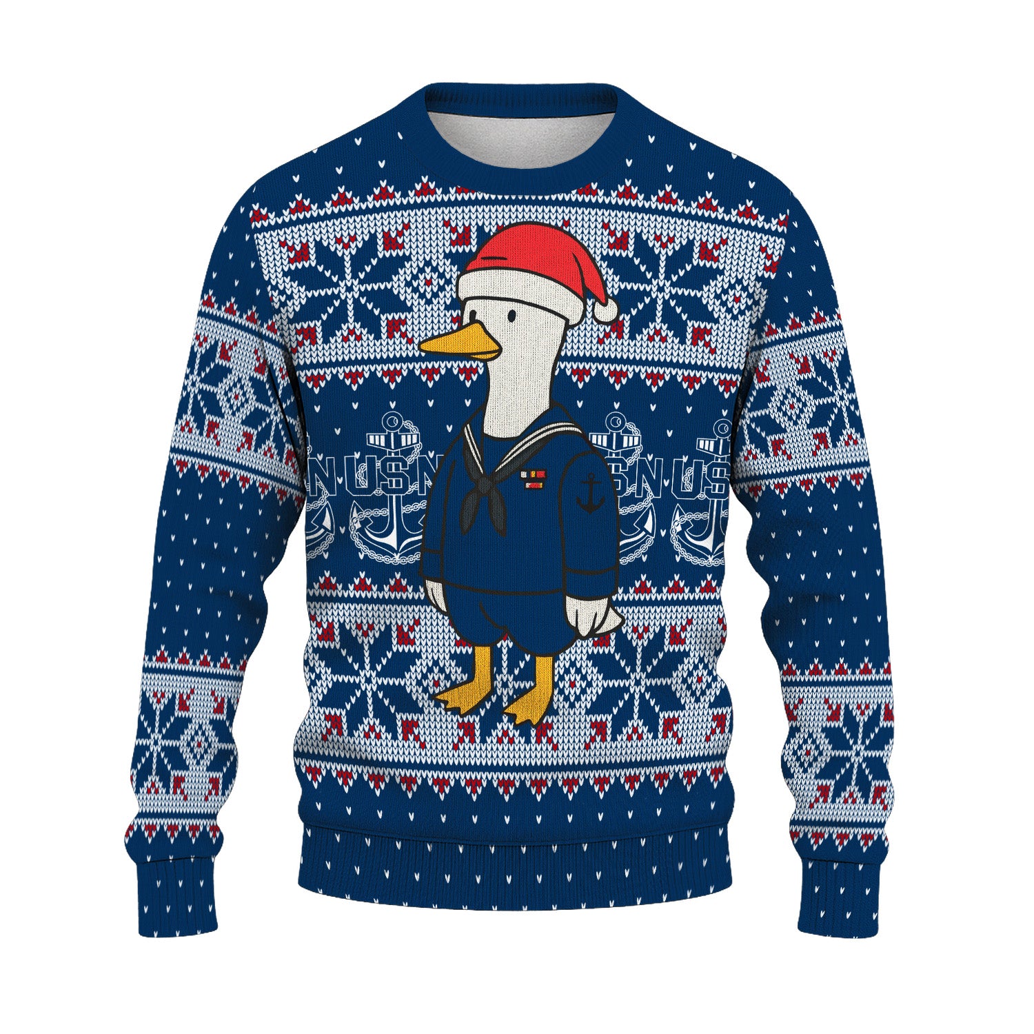 US Navy Sailor Christmas Ugly Sweater