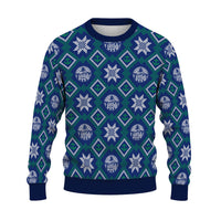 US Navy 250 America Pattern Christmas Ugly Sweater