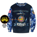 Personalized US Navy Sweatshirt KRSTS07