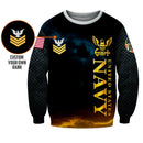 Personalized US Navy Sweatshirt KRSTS08