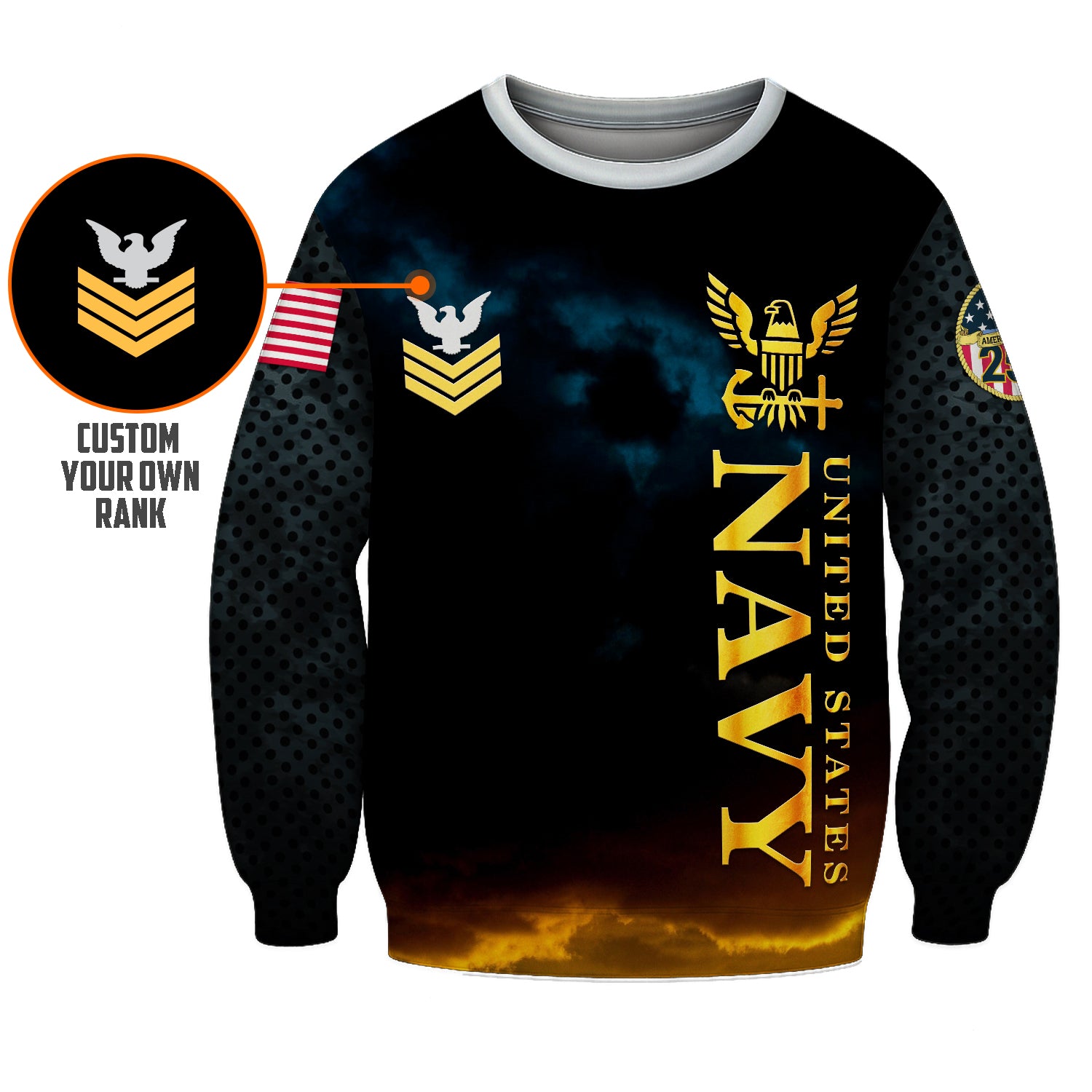 Personalized US Navy Sweatshirt KRSTS08