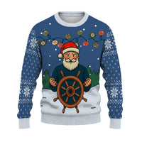US Navy Caption Christmas Ugly Sweater
