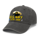 Custom Ranks & Text Premium Washed Denim Cap DC019