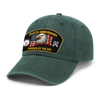 Custom Ranks & Text Premium Washed Denim Cap DC021