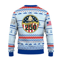 Personalized US Navy Christmas Ugly Sweater UST007