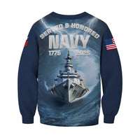 Personalized US Navy Sweatshirt KRSTS03