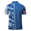 Custom Rank & Text Polo Shirt – Digital Camo Veteran Edition with 250th Anniversary