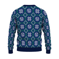 US Navy 250 America Pattern Christmas Ugly Sweater