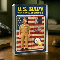Custom Acrylic Plaque with Photo, Name & Rank