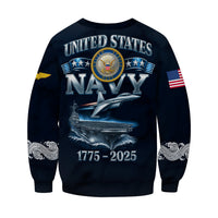 Personalized US Navy Sweatshirt KRSTS06