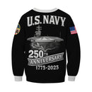 Personalized US Navy Sweatshirt KRSTS01