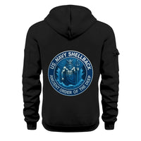 Personalized US Navy Quarter Zip Hoodie KRQZ07