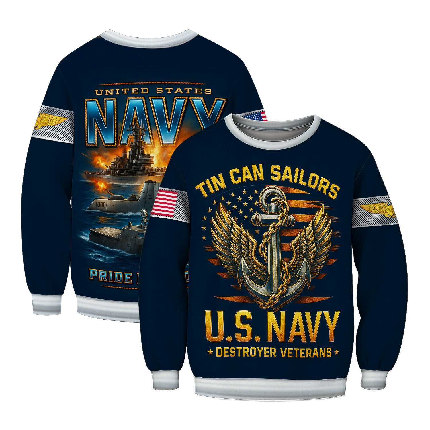 Personalized US Navy Sweatshirt KRSTS10