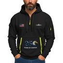 Personalized US Navy Quarter Zip Hoodie KRQZ08
