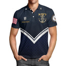 US Navy 250th Anniversary Polo Shirt – Anchor Crest Design with Custom Rank