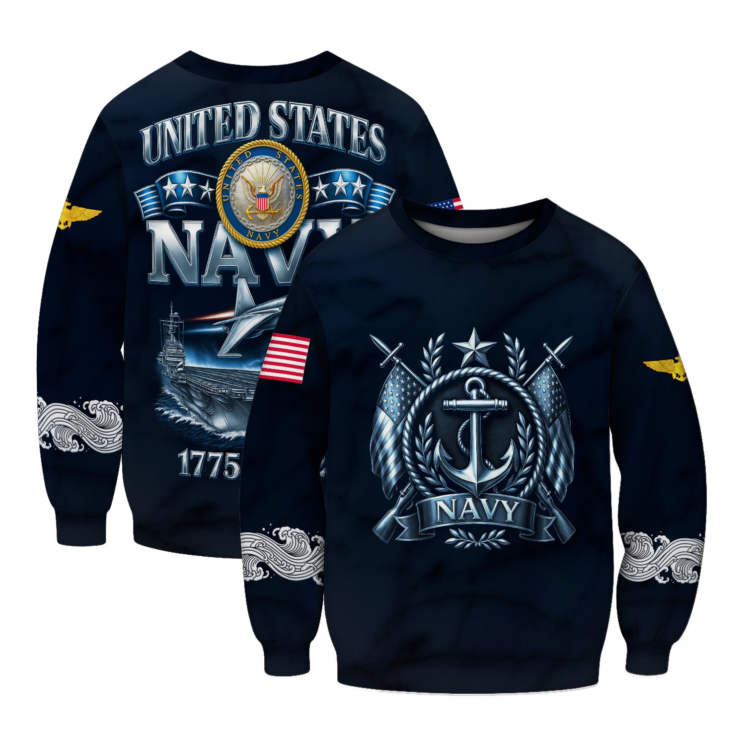 Personalized US Navy Sweatshirt KRSTS06