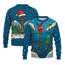 US Navy Submarine Light Christmas Ugly Sweater