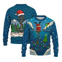 US Navy Submarine Light Christmas Ugly Sweater