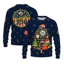 Personalized US Navy Christmas Ugly Sweater KRUST14