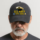 Custom Ranks & Text Premium Washed Denim Cap DC019