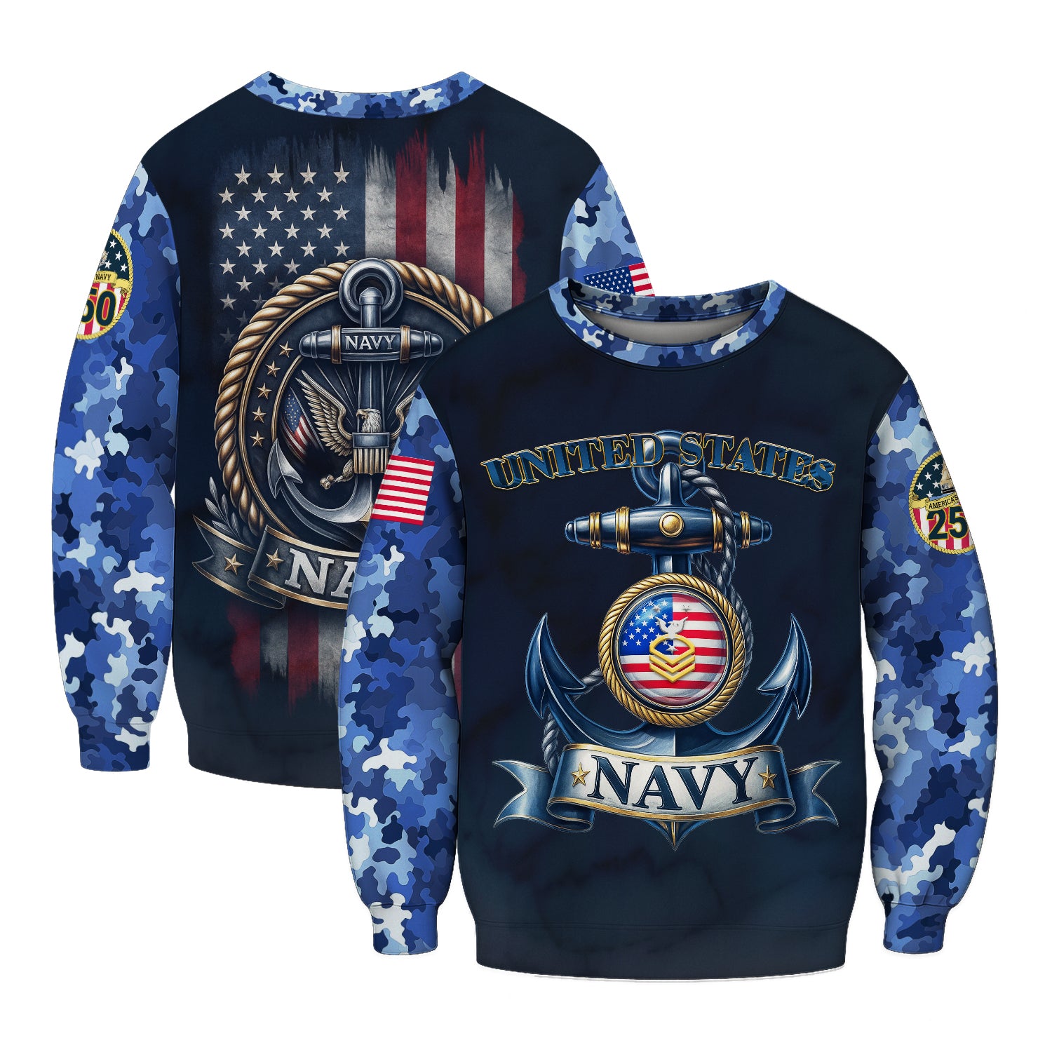 Personalized US Navy Sweatshirt KRSTS07