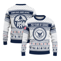 Personalized US Navy Christmas Ugly Sweater UST011