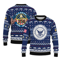 Personalized US Navy Christmas Ugly Sweater UST006