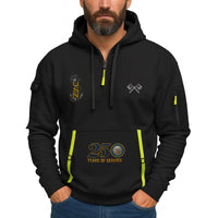 Personalized US Navy Quarter Zip Hoodie KRQZ03