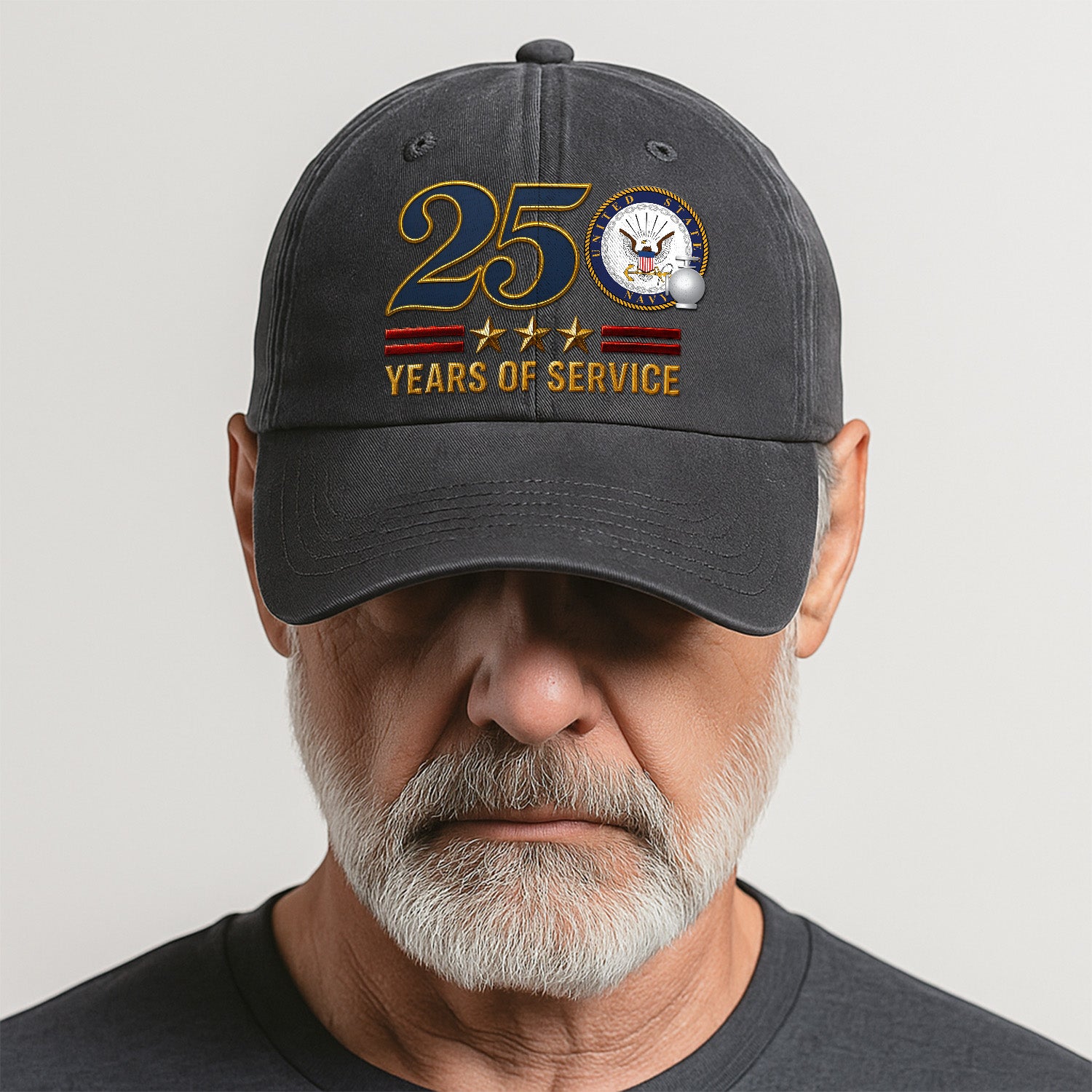 Custom Ranks & Text Premium Washed Denim Cap DC022