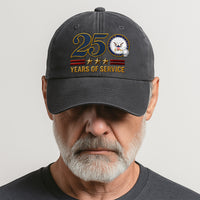 Custom Ranks & Text Premium Washed Denim Cap DC022