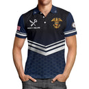 US Navy Polo Shirt – Chevron Stripes & Hex Pattern Custom Rank Edition