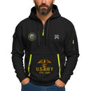 Personalized US Navy Quarter Zip Hoodie KRQZ04