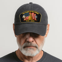 Custom Ranks & Text Premium Washed Denim Cap DC023