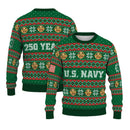 Personalized US Navy Christmas Ugly Sweater UST024