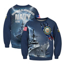 Personalized US Navy Sweatshirt KRSTS03