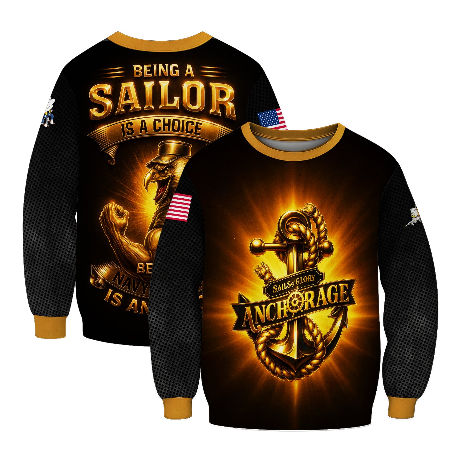 Personalized US Navy Sweatshirt KRSTS09