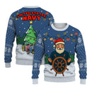 US Navy Caption Christmas Ugly Sweater
