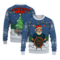 US Navy Caption Christmas Ugly Sweater