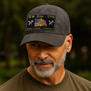 Custom Ranks & Text Premium Washed Denim Cap DC018