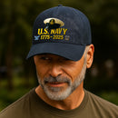Custom Ranks & Text Premium Washed Denim Cap DC019
