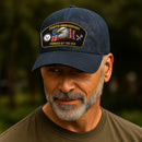 Custom Ranks & Text Premium Washed Denim Cap DC021